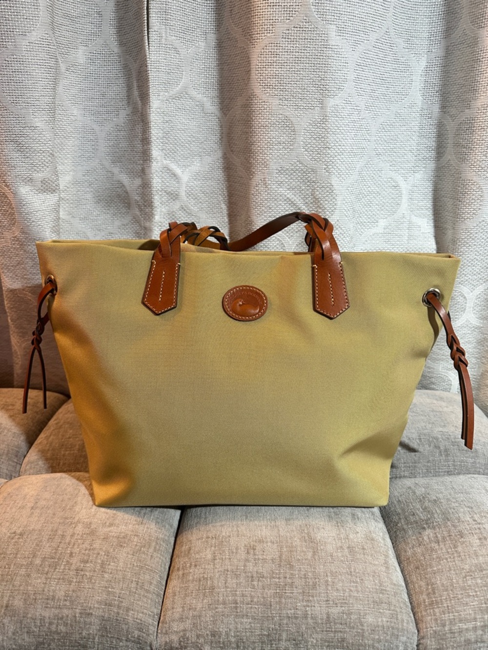 Dooney & Bourke Nylon  Tote in Khaki with Matching Accessories.